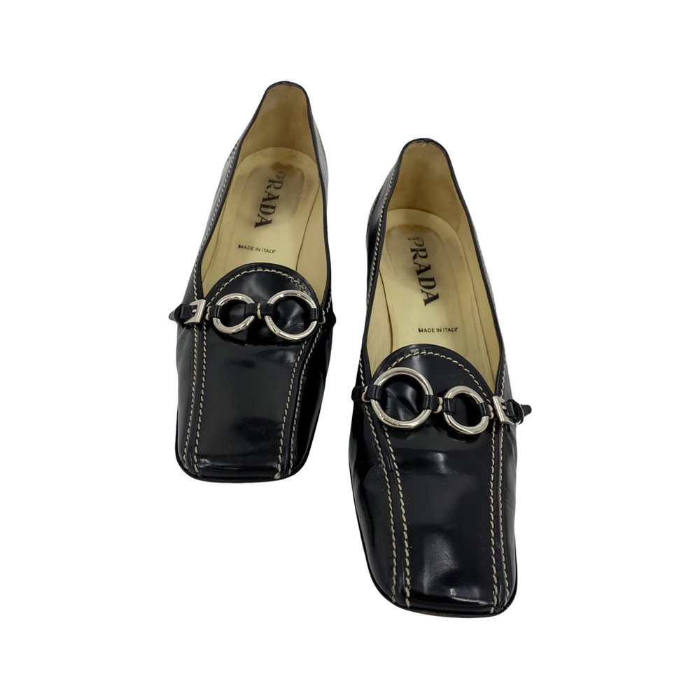 Y2K🖤PRADA- 1990’s Patent Leather Prada Loafers - Picture 6 of 10